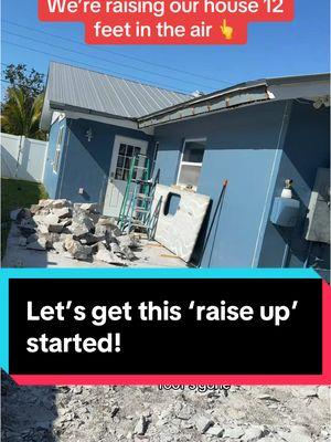 We basically live at sea level and our house keeps flooding, so we’re raising it! It hadn’t flooded for ~30 years before we moved in, so while we knew flooding was a risk, we didn’t foresee 3 floods in 4 years! #flood #florida #houseraising #hurricane #construction 