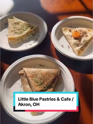 Check out Little Blue Pastries in Akron, Ohio in the Merriman Valley. Amazing pastries, French crepes and more awaits you! @The Akron Bucket List and I loved checking out this place together! #supportsmallbusiness #SmallBusiness #supportlocal #bakery #pastries #ohio #ohiofood #akronohio #akron #cle #Foodie #food #crepe #crepes #holiday @