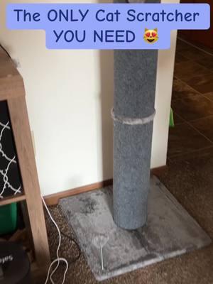 This cat scratching post is tall sturdy and big 👍🏻 #cat #catsoftiktok #cattok #catscratcher #scratchingpost #catscratchingpost #catfurniture #cattips #scratchers #catowner #tiktokshopfinds #mademyyear #newyearnewaura #fyp 