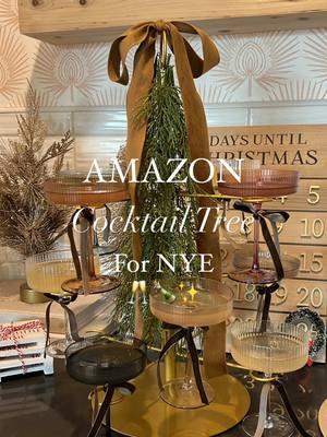 Are you having a NYE Party?! This is the perfect centerpiece of way to display champagne! 🍾🥂 or espresso martinis ☕️🍸Also perfect for bridal showers, parties or baby showers #newyearseveparty #newyearsparty #newyear #nyeparty #newyears #happynewyear2024 #nye #viral #amazonhomemusthaves2024 #amazonhome #partydecor #nye2024 #nye2025 