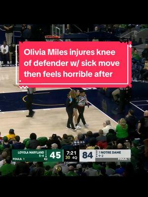 Olivia Miles INJURES Defender's KNEE With Behind The Back Move & Feels HORRIBLE | Notre Dame Women's Basketball |  Support me through Patreon to keep my channel going, monthly memberships starting at $3!
 https://www.patreon.com/womenhooping |
 #fypシ゚viral  #fyp  #fypシ  #fypage  #fypageシ  #foryou  #foryour  #foryoupage  #foryourpage  #viral  #viralvideo  #viraltiktok  #tiktokviral  #tiktok  #basketball  #basketball🏀  #basketballtiktok  #tiktokbasketball  #bball  #bballtiktok  #wbb  #womensbasketball  #girlsbasketball  #ncaa  #ncaaw  #ncaawbb  #ballislife  #ballislife🏀  #basketballislife  #collegebasketball  #WNBA  #NBA  #nfl  #highlights  #basketballhighlights #lsu #lsutigers #geauxtigers #kimmulkey #lsuwbb #lsuwomensbasketball #flaujae  #flaujaejohnson  #angelreese #haileyvanlith #caitlinclark #uconn #huskies #uconnhuskies #gohuskies #uconnwbb #uconnwomensbasketball #paige #bueckers #paigebueckers #paigebuckets #azzi #azzifudd #hvl #iowahawkeyes   #technicalfoul #intentionalfoul #southcarolina #genoauriemma #usc #uscwbb #southcarolinawbb #southcarolinawomensbasketball #duke #bluedevils #dukebluedevils #dukewbb #chloekitts #milaysia #fulwiley #milaysiafulwiley #espn #longhorns #texas #texaslonghorns #texaswbb #texaswomensbasketball #ucla #bruins #gobruins #uclabruins #arkansas #razorbacks #gohogs #arkansasrazorbacks #juju #jujuwatkins #usctrojans #trojans #kikirice #celestetaylor #ohiostate #ohiostatebuckeyes #buckeyes #tcu #hornedfrogs #tcuhornedfrogs #tcuwbb #sedonaprince #stanford #cardinal #stanfordcardinal #stanfordwbb #stanfordwomensbasketball #genoauriemma #meac #MarchMadness  #marchmadness2024 #ncaatournament  #ncaaw #ncaawbb #ncaawomensbasketball #indianafever #newyorkliberty #nyliberty #seattlestorm #chicagosky #connecticutsun #losangelessparks #lasparks #washingtonmystics #phoenixmercury #dallaswings #lasvegasaces #lvaces #ajawilson #minnesotalynx #atlantadream #kamillacardoso #ajawilson #kelseyplum #dianataurasi #taurasi #usabasketball #breannastewart #cameronbrink #cambrink #sabrinaionescu #sabrina #ionescu #jadawilliams #arizonawildcats #beardown #arizonawbb #azwildcats #Arizona #Wildcats #iowahawkeyes #gohawkeyes #iowa #notredame #fightingirish #notredameirish #notredamefightingirish 