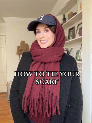 How to tie your scarf  #scarf #balaclava #fashiontips #styletips #fashionhacks #winterfashion 