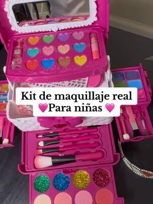 Este kit de maquillaje para niñas está super completo 🩷 te aseguro que a tu hija le encantará 😍 #makeuptoys  #kidstoys #giftideas #makeupforkids #kidsmakeup #girlsmakeup 