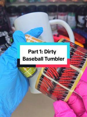 @MWren24 @MWren24 @MWren24    Part 1: Dirty Baseball Epoxy Tumbler #Baseball #epoxy #tumbler #tutorial #handmade #crafting #epoxytumbler 