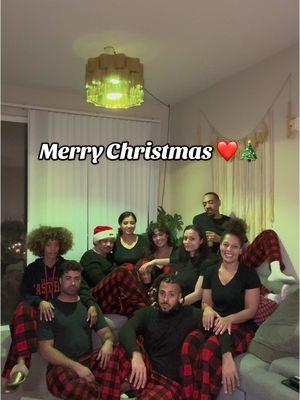 Merry Christmas love yall ❤️🎄✨ #merrychristmas #christmaspjs #family #familytiktok #matchingpajamas 