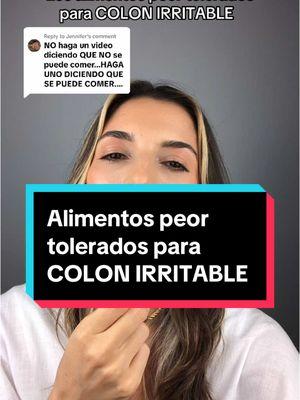 Replying to @Jennifer los Alimentos pero tolerados para Colon Irritable #salud #bienestar #digestion #colonirritable 