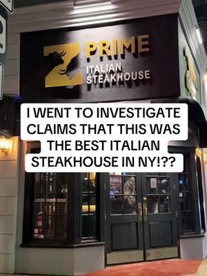 So I went to this place Z Prime Italian Steakhouse! #zprime #zprimesteakhouse #steakhouse #nyc #nycfood #foodreview #yum 