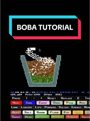 Replying to @kyukurarin_ismyfavorite you can make anything, even boba #sandboxels #webgame #boba #milktea 