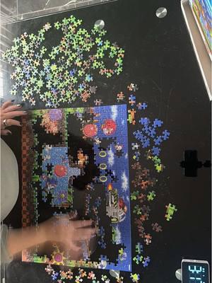 I love this puzzle, but it was very challenging for a speed run lol! We won’t talk about my time on this one! #puzzle #jigsawpuzzle #timelapse #ravensburger #speedpuzzling #training #sonic #sonicthehedgehog 