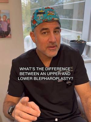 What’s the difference between an upper and a lower blepharoplasty? Here to answer your questions! ✨ #doctorsoftiktok #plasticsurgeonsoftiktok #blephoraplastly #plasticsurgery 