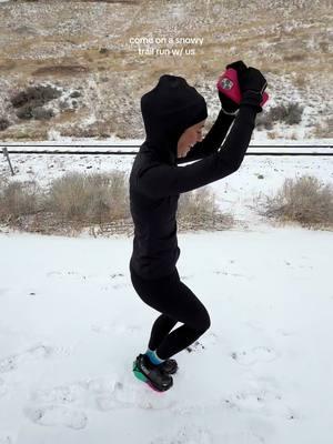 finslly starting to get more snow in utah😍 @Isabelle Glasgow Jensen #runtok #trailrun #runningcommunity #runningmotivation #snowrun #runnergirl 