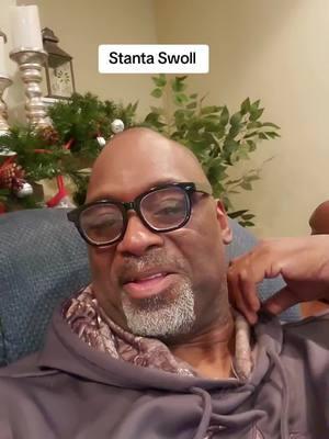 In November and December I turn into Stanta Swoll. #graybread #silverbread #silverhair #silverfoxsquad #menhaircare #menstlye #menover50 #blackmale #Blackman #menofcolor 