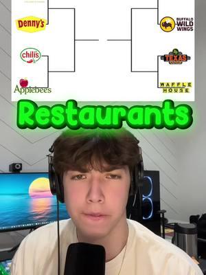 Restaurant bracket @Kyle #ranking #list #restaurants #dennys #olivegarden #breadbasket #fyp 