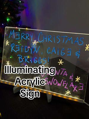 I now use it to leave hubby messages on the counter🤭😝 #magical #acrylicsign #writablesign #christmas2024 #holidayseason 