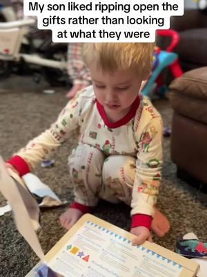 May have been my fault because I was also excited for him to open them #keesonkeo #presents #christmas #funny #toddlersoftiktok 