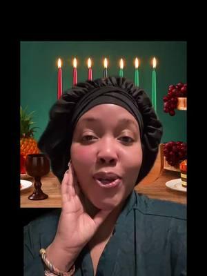 Happy Kwanzaa! Source: @The Queen Po  #kwanzaa #blackcommunity #unity #selfdetermination #collectiveworkandresponsibility #cooperativeeconomics #purpose #creativity #faith #habarigani 