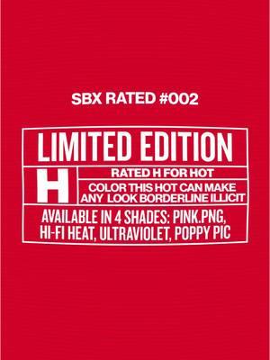 WARNING: SBX RATED #002 COMING SOON 🚨 This launch is Rated H for HOT 🔥 Are you ready? LEARN MORE LINK IN BIO 👀 #smashbox #sbxrated 