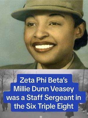 Saint Augustine’s University alumna and proud Zeta Phi Beta soror the late Millie Dunn Veasey, was one of over 800 women of color enlisted in the 6888 battalion during World War II, which inspired @tylerperry’s Netflix movie “The Six Triple Eight” starring @kerrywashington. According her, the all-female, all-black unit was somewhat of a culture shock for the people of Scotland when they arrived in Glasgow in 1945, and its later assignment in Birmingham, England. Speaking to the Defense Visual Information Distribution Service in February 2018, shortly before her death a month later, she said: “My reason I guess to go? If others could sign up and go why not me?  “I’m just so proud of the women in the Army today.” “All our women can do anything they want to do. I think that’s good.”  Repost: @saufalcons   #ZetaPhiBeta #sixtripleeight #6888 #WatchTheYard #BlackHistory #NPHC  🎥: @mypbsnc  🎙️: @debholtnoel, ‘89