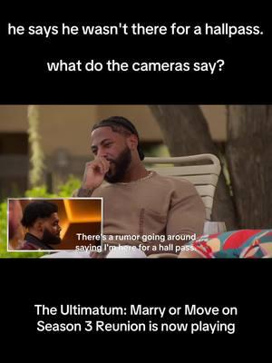 Zaina and J.R. talk about the #hallpass comment on #TheUltimatum #RealityTV #DatingShow #Relationships #Marriage 