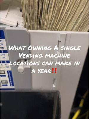 Owning a few good vending machine locations can change a lot‼️💪🏾 . . . . #vendingmachine #vending #vendingmachinebusiness #entrepreneurlife #entrepreneur #entrepreneurlife #sidehustle #passiveincome #cash #vendingmachines 