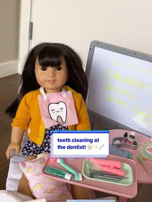 Teeth cleaning at the dentist 🦷🪥✨ #setup #routine #miniature #miniatures #miniaturefood #minifood #americangirl #americangirldoll #agdoll #dollhouse #dollhousechallenge #satisfying #oddlysatisfying #fypシ゚ #fypシ゚viral🖤tiktok #fypdonggggggg #viral 