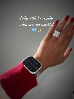 Ditch the ordinary and embrace the sparkle! ⌚✨ 💎💝#SparkleEveryday #DiamondVibes #ShineOn #bemyvalintine #watchband #diamondrings 