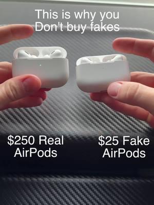 You WON'T Believe What Happens to These Fake AirPods! 😱 Watch Till The End! #FakeAirPods #AirPods #Apple #Tech #TechTok #Earbuds #WirelessEarbuds #ScamAlert #BuyerBeware #TechFail #MustWatch #fyp