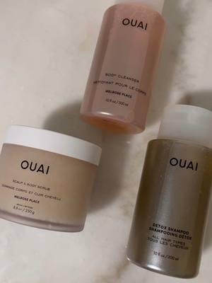 Im so excited I’ve been wanting to try these for so long. I had a travel size body wash of the melrose place scent and I was obsessed !!!! @THE OUAI @JEN ATKIN    #theouai #ouai #detoxshampoo #SelfCare #melroseplace #scalpscrub #bodyscrub #haircare #hairtok #bodycareproducts #haircareproducts 