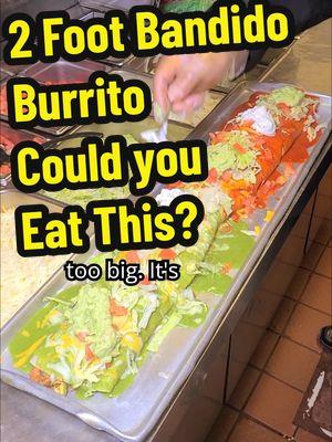 Casa Serrano's 2 foot El Bandido Burrito is an epic 6 pound feast fit for a whole table. Let's find out the story behind the deliciousness: Chef Gilbert Serrano. #burrito #foodies #foodchallenge #finedining  #mexicanfood #travel #tryit #asmr #mukbang #eating #arizona #comidamexicana #interview #bandido 