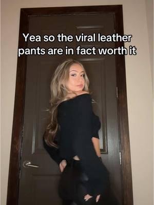 Comfiest pants #leatherpants #bestleatherpants #winterfashion #wintergoingoutoutfit #goingoutpants #ootn 