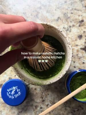 nothing fancy! Just delicious matcha #athomematcha #matcharecipe #howtomakematcha #diymatcha #matchadrink 