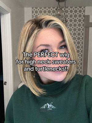 I loooove this little shortie wig when I’m wearing sweaters and turtlenecks, or if I just need to throw something on and go!! #wig #wigtok #wiginfluencer #hairlossjourney #microinfluencer #alternativehair #thinhair #blondewig #shortwig #bobwig #belletress #over40 #wigstyling #affordablewigs 