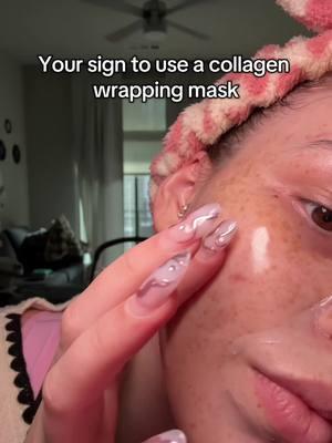 My skin is starting to clear up FINALLY and I think it’s bc of this #popmodern #modernc #collagen #collagenmask #collagenwrappingmask #TikTokShop #fyp #fypシ 