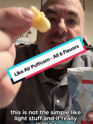 Like Air Puffcorn - All 6 Flavors #TikTokShop #asseenontiktokshop #tiktokmademebuyit #fulldisclosure #freesamples #reviews. #puffcorn #likeairpuffcorn #food #foodies #foodtiktok 