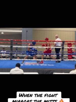 When the fight mirrors the mitts equals the Dub 🔥#fyp #boxing #usaboxing #fight #combatsports #fighter #nationals #championship #masheine #mittwork @AAron 