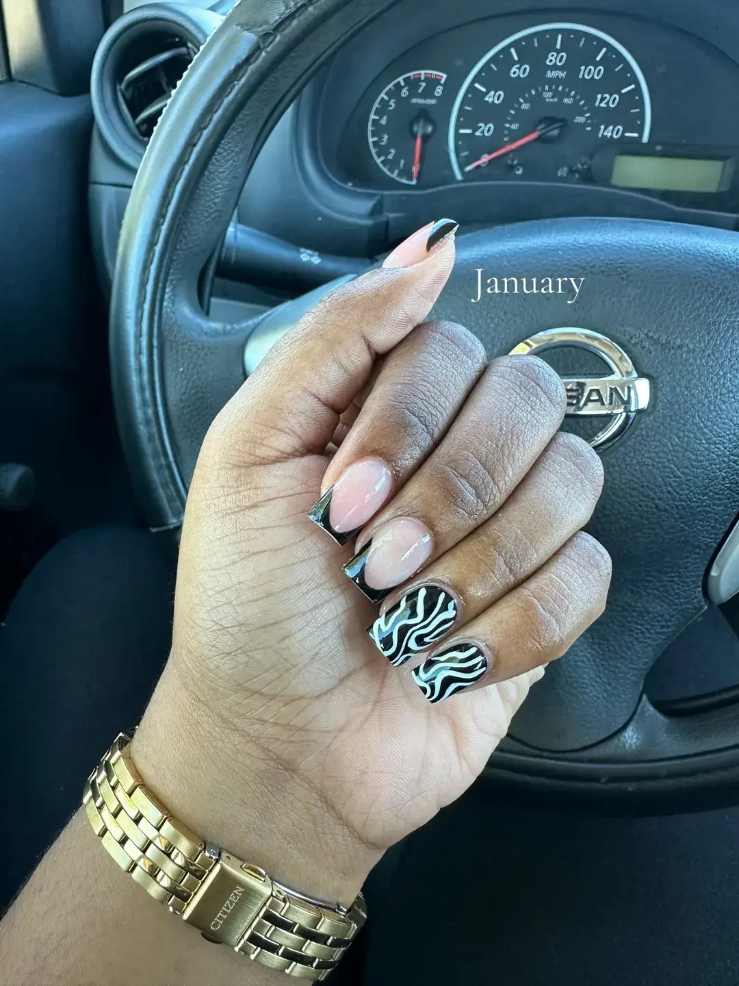 I really did my thang this year with keeping my nails done 💅🏽 and I love that for me 🥰  #SelfCare #naildays #imjustagirl #frenchtipnails #fyp 