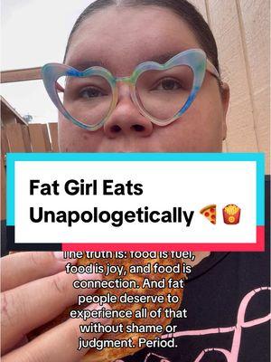 🗣️Reminder: food 🍟 doesn't have a moral⁣ compass, and neither does your unsolicited opinion about what I eat. Stay mad. 😠💁‍♀️⁣ •⁣ •⁣ •⁣ #FoodFreedom #FatLiberation⁣ #BodyNeutrality #AllBodiesAreGoodBodies⁣ #AntiDietCulture #FatAndFree⁣ #UnbotheredAndEating #MindYourPlate⁣ #FoodHasNoMorals #FatPositive #PlusSize #Fyp 