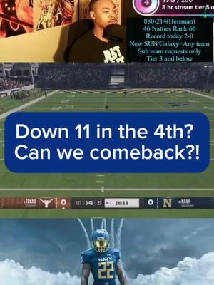 Banger Game Against Texas Ends in Dramatic Comeback #TikTokLIVE #LIVEhighlights #LIVE #cfb #underdogncaaslideshow #tiktokhighlights #streaming #ncaa25 #CFB25 #assassinkc28 #football #underdogncaa #NCAAHighlights #ncaaflive #fyp  