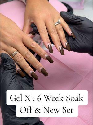 Gel X Tutorial : 6 Week Soak Off + Prep #gelxnails #gelxnailtech #gelxtutorial 