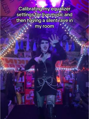 This is so beneficial #silentrave #headphones #music #gothmusic #dancing #gothdancing #gothlife #gothaesthetic #gothicmakeup #gothmakeup #tradgoth #tradgothmakeup #gothicstyle #gothtok #ledlights #flashinglights