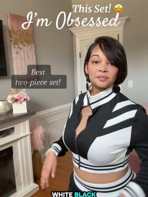 Adding all colors to my cart!! So glad I got this two-piece set! 😍🤩 #twopieceoutfit #womensfashion #TikTokShop #womenstwopiecesets #whiteandblackoutfit #cropjacket #freeshipping #cuteset #30andup #womenover30 #MomsofTikTok 