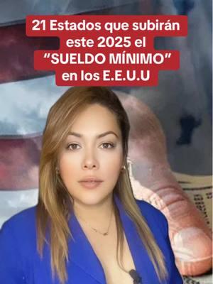 🚨Estos son los estados que subirán el salario mínimo en 2025: te mostramos de cuánto será el aumento. A partir del 1 de enero del 2025, millones de trabajadores recibirán un aumento del salario mínimo por hora. En Delaware, Illinois, Minnesota, Missouri, Nebraska y Rhode Island, el incremento /será de más de $125 Te contamos en cuánto quedarán los salarios en otros estados. #usa🇺🇸 #salariominimo #economy #finanzas #2025 #noticias #breakingnews 