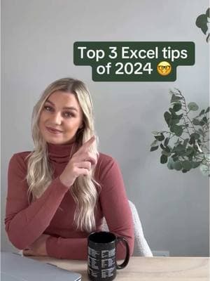 Top 3 Excel tips of 2024. 🏆 Can’t wait to keep learning together in 2025!  Download my FREE Excel Shortcut Guide using link in bi0. #excel #exceltips #exceltricks #spreadsheets #corporate #accounting #finance #workhacks #tutorial #sheets