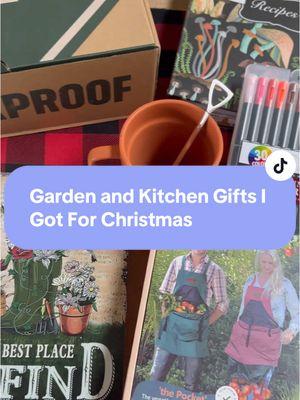 My family and friends know me well…lots of fun garden and kitchen gifts. What did you get? #gardening #gardenlife #kitchen #giftideas #gardengifts #kitchengifts #homestead 