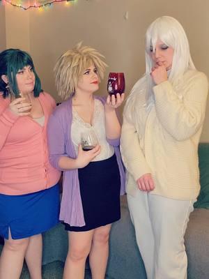 Indoctrinating Rei in the mom club 😏🍷 #reitodorokicosplay #mitsukibakugoucosplay #inkomidoriyacosplay #mhamoms @Brez as Rei