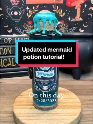 #onthisday #mermaid #potion #magicpotion #deskfidget #handmade #mesmerizing #eyecandypigments #giftideas #fidget #audhd #neurodivergent #mermaidaesthetic #mermaiddecor #tealandgold #tutorial #potion #howto 