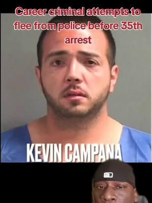 #greenscreen #greenscreenvideo A #florida man was arrested for his 35th time right before #christmas, after stealing a car and attempting to escape authorities. Kevin Campana, 31, was taken into custody on Monday after allegedly breaking into a local auto repair shop in #edgewater, Florida and stealing a customer's car while wearing no shoes, according to the #edgewaterpolice Department. Campana tried to flee from the police, but the high-speed chase, which was captured on body camera video, ended in a head-on crash with a cop car. 