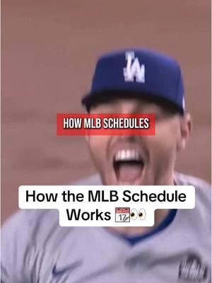 How the MLB schedule works #MLB #baseball #baseballlife #ballpark #beisbol 