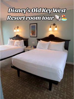 Love the vibes of this resort, so cute & spacious rooms! ✨🏝️🐚 #foryou #disneyresort #oldkeywestresort #travel #disneyhotels 