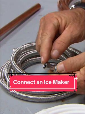 Ready to chill? ❄️ Learn how to connect an ice maker step-by-step for a steady supply of ice at home. 🧊  #ThisOldHouse #TOH #homerenovation #homeimprovement #DIY #icemaker #ice #homeprojects 